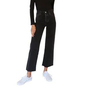 Denim Forum Farrah high rise wide leg denim jeans size 25 excellent condition